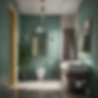 Tasteful color palette creating a serene bathroom environment
