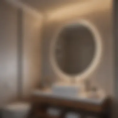 Lighting Choices for a Cozy Bathroom Atmosphere Elegant lighting enhancing a small bathroom's ambiance