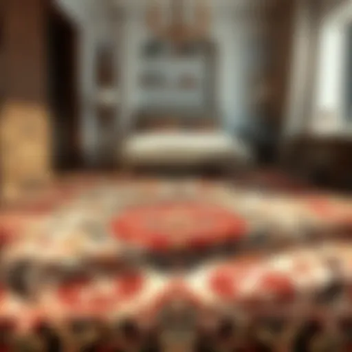 Elegant Rug with Intricate Patterns Elegant rug showcasing intricate patterns