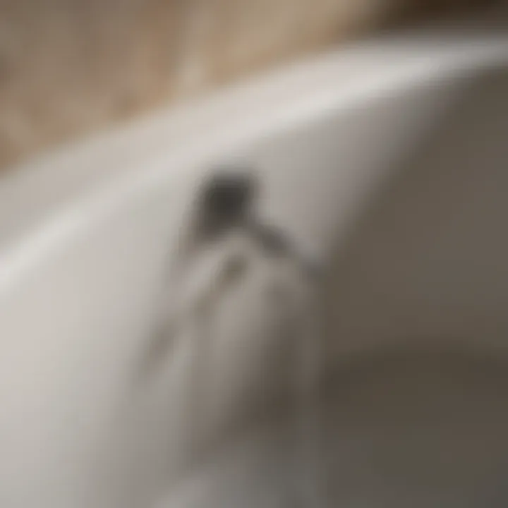 Close-up view of a bathtub overflow drain showing potential leak points