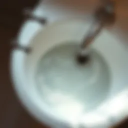 Clogged bathroom sink with standing water