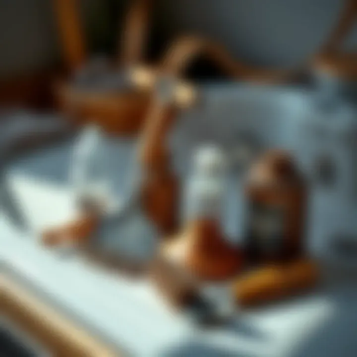 Tools and materials for jacuzzi maintenance