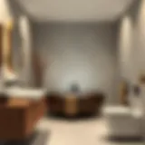 Modern bathroom design featuring minimalist decor and innovative fixtures