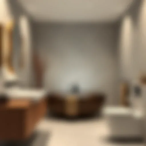 Modern bathroom design featuring minimalist decor and innovative fixtures