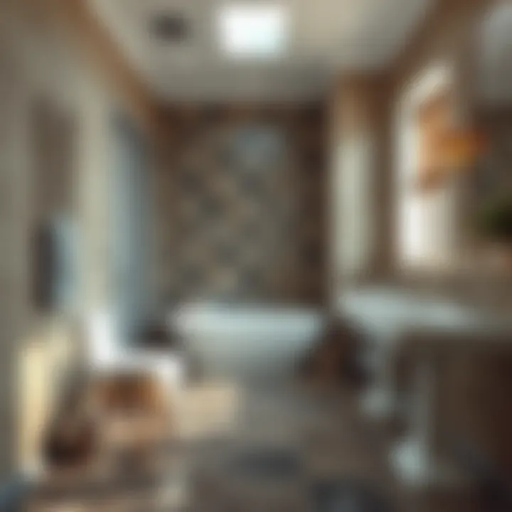 Variety of Bathroom Flooring Options Examples of different flooring types for bathrooms