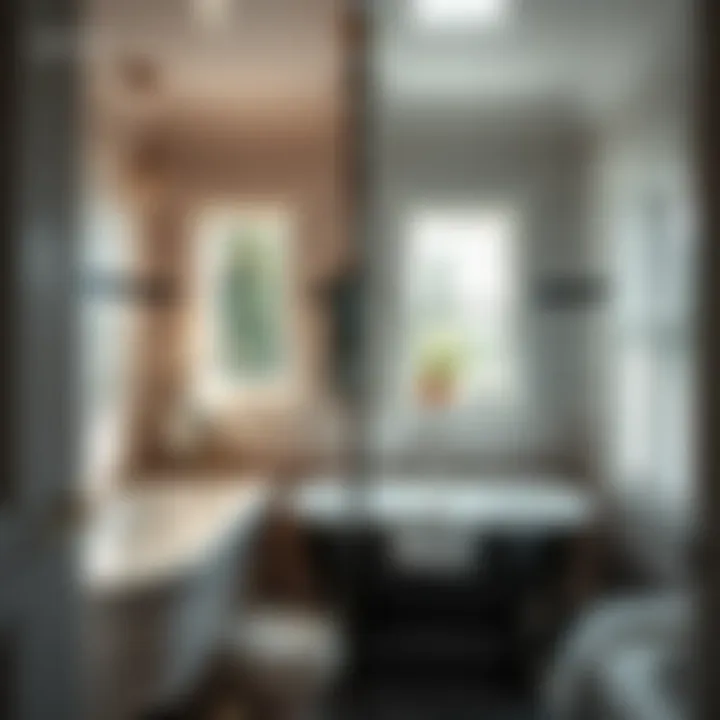 Before and After Bathroom Transformation Before and after transformation of a bathroom space