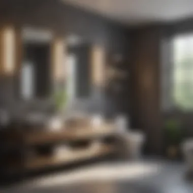 Transformation of a Bathroom Space Before and after comparison of a renovated bathroom
