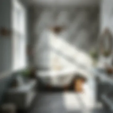 Stylish Bathroom Layout Stylish bathroom layout showcasing effective space utilization