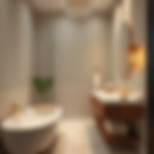 Modern Bathroom Elegance Elegant bathroom design showcasing modern fixtures and calming colors