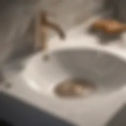 A variety of bathroom sink drain covers displayed