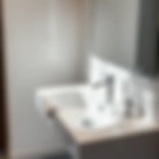 Sleek Modern Bathroom Sink Elegant modern bathroom sink showcasing sleek design