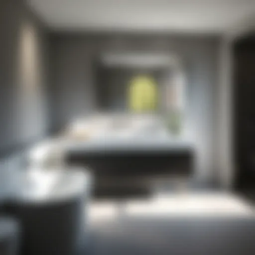 Sleek Contemporary Bathroom Vanity Contemporary bathroom vanity design showcasing clean lines and minimalistic features