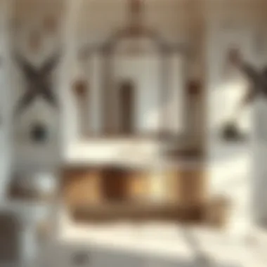 Luxurious marble-top bathroom vanity that emphasizes elegance and sophistication