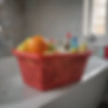 Durable and practical toy basket for bathtub use