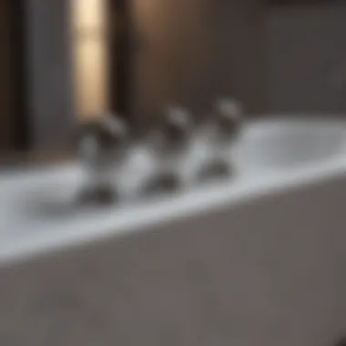 Sleek Modern Bathtub Knobs Modern bathtub knobs showcasing sleek design