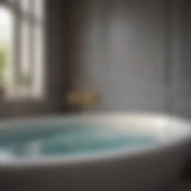 The Art of Composition in Bathtub Photography Artistic arrangement of bath products and decor