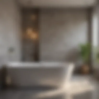 Utilizing Lighting Techniques for Stunning Bathtub Images Bathtub illuminated by soft, ambient lighting
