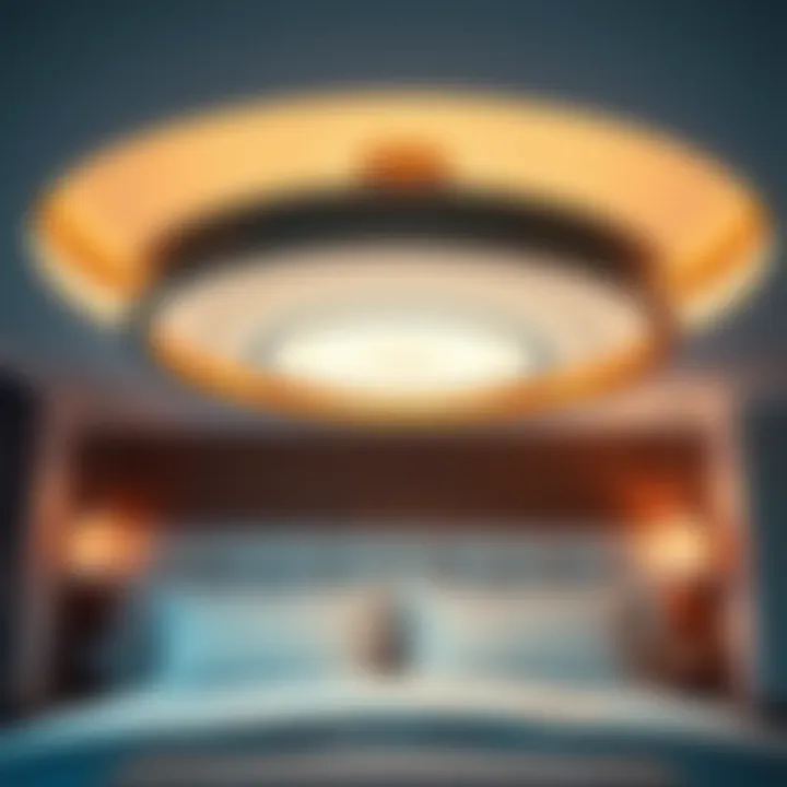 Chic Ceiling Lights for Contemporary Bedrooms Chic ceiling lights adding sophistication to a contemporary bedroom