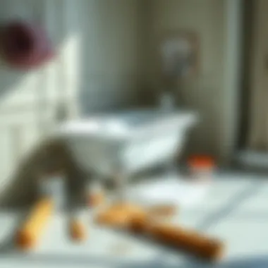 Essential Tools for a Flawless Paint Application Paint application tools and techniques laid out neatly