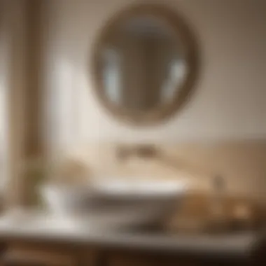 Eggshell sheen creating a soft look in a cozy bathroom