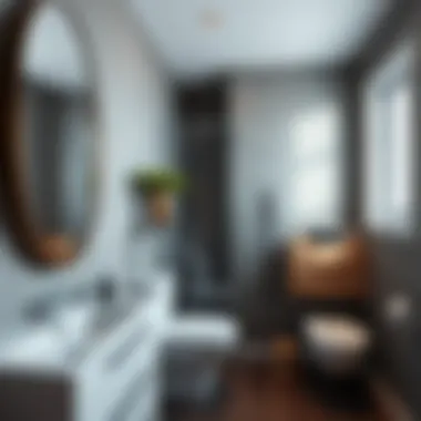 Modern Layouts That Maximize Space Stylish layout of a modern small bathroom