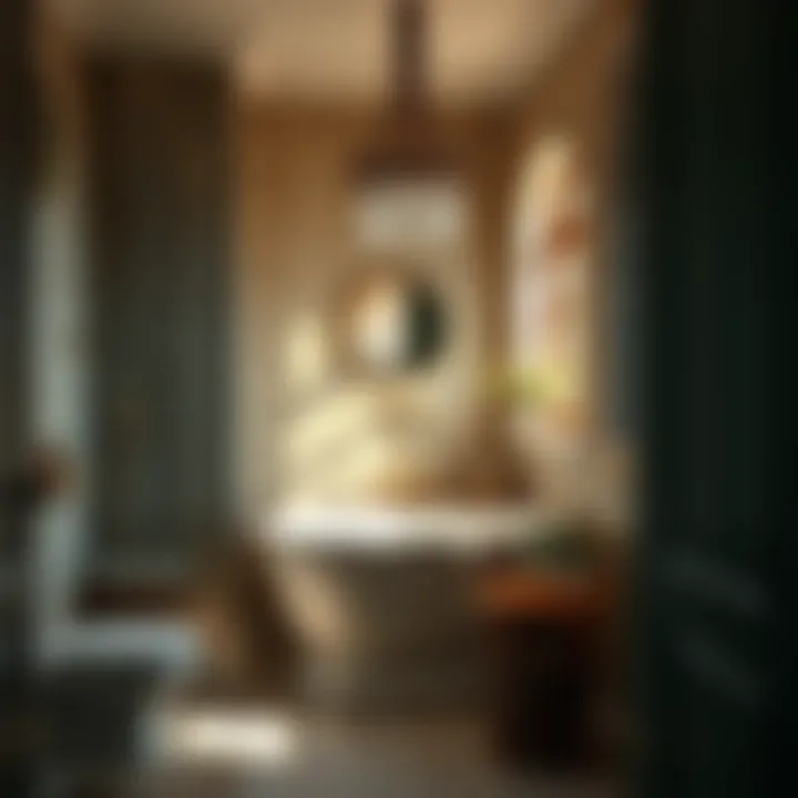 Creating a Serene Environment in Small Spaces Relaxing atmosphere in a beautifully designed compact bathroom