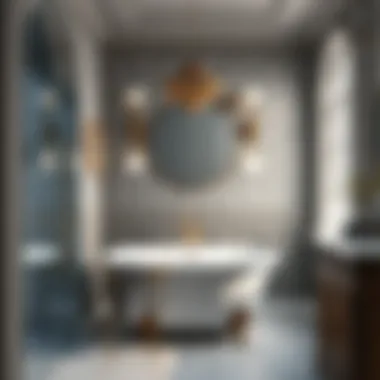 Visual representation of cost-effective bathroom materials