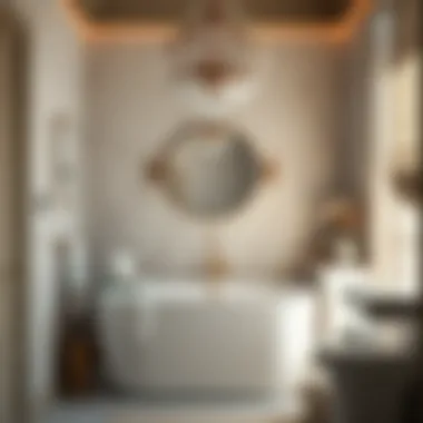 Elegant bathroom design with modern fixtures