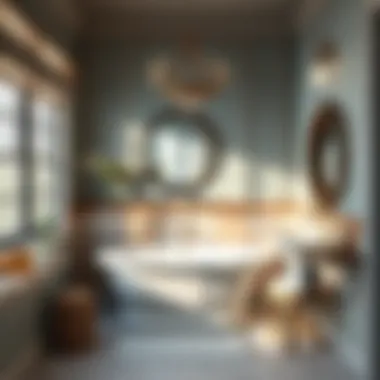 Stylish bathroom with a combination of aesthetics and functionality