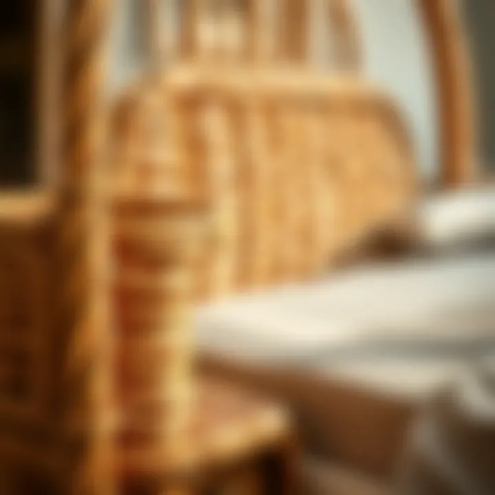 Quality Materials in Rattan Furniture Close-up of quality materials used in rattan furniture construction