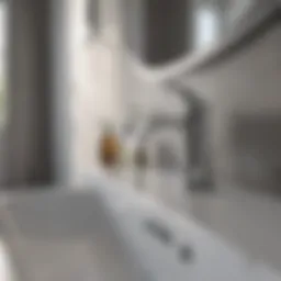 Elegant bathroom faucet set showcasing modern design