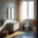 Modern bathroom vanity showcasing sleek lines and elegant design