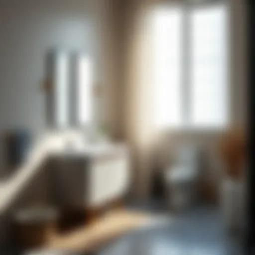 Modern bathroom vanity showcasing sleek lines and elegant design