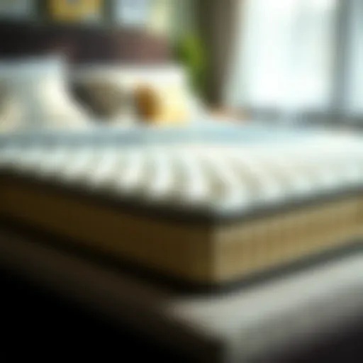 The Unique Structure of a 2 Egg Crate Mattress Topper Detailed view of a 2 egg crate mattress topper showcasing its unique structure