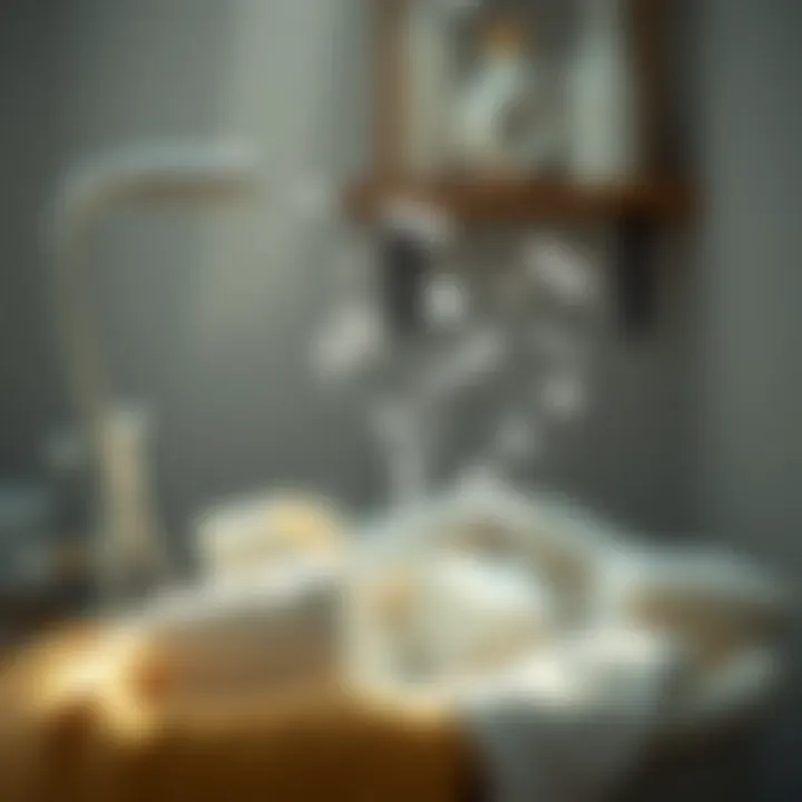 Visual representation of environmental impact from laundry detergent use