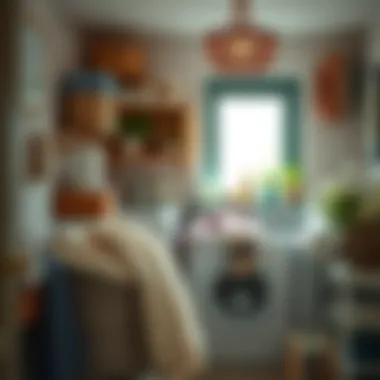 Eco-Friendly Laundry Practices Eco-friendly laundry tips displayed creatively