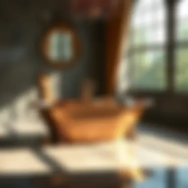 Creativity in Copper Nickel Bathtub Designs Artistic design of a copper nickel bathtub showcasing creativity