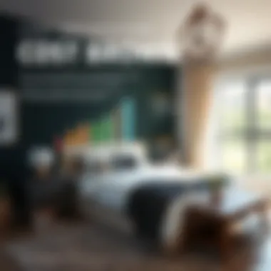 Infographic illustrating cost breakdown for adding a bedroom