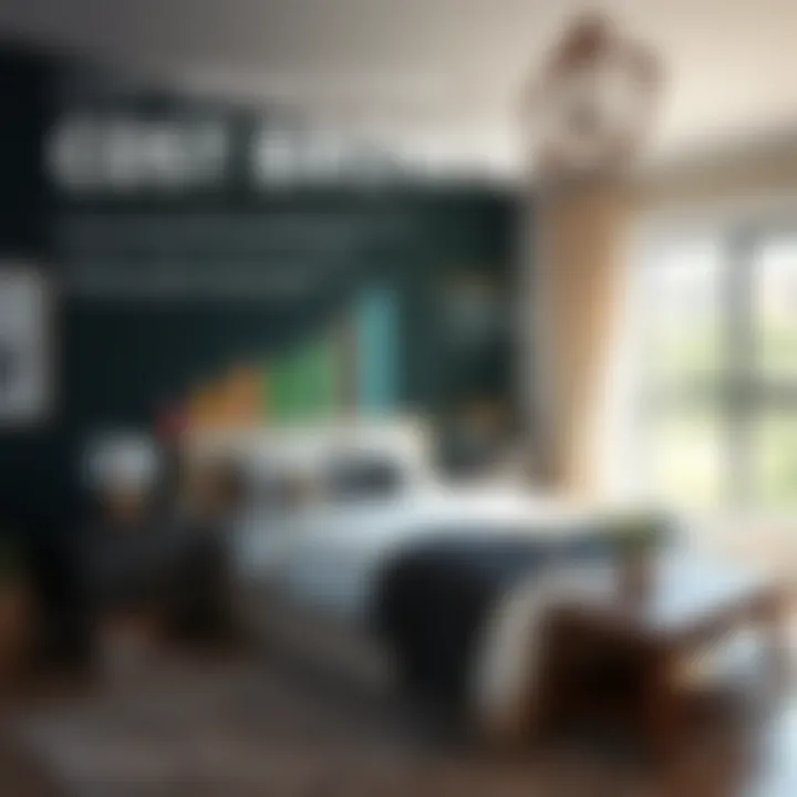 Infographic illustrating cost breakdown for adding a bedroom