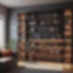 Stylish bookshelf design for a teenager's room