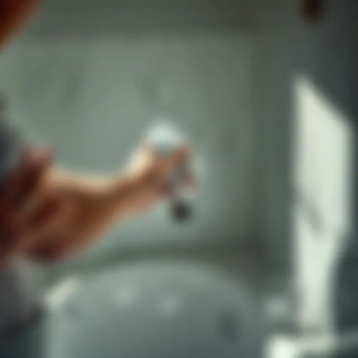 Applying the Repair Kit in the Bathroom Demonstration of using the repair kit on a bathroom fixture