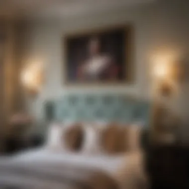 Elegant color scheme for a guest bedroom