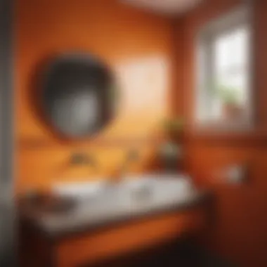 Bright Colors and Textures Enhancing a Cozy Bathroom Feel Bright colors and textures enhancing a cozy bathroom feel