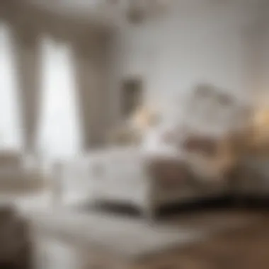 Elegant White Queen Bedroom Design Elegant White Queen bedroom design showcasing soft textures and calming colors