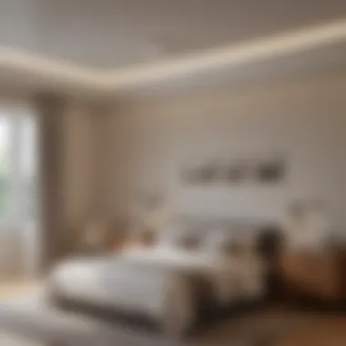 Recessed Light Placement Diagram Diagram showing recessed light placement in a bedroom