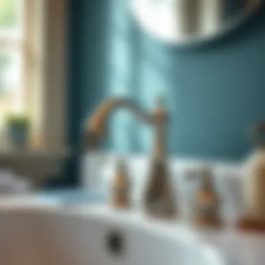 Disassembled Moen bathroom faucet