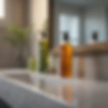 Eco-Friendly Cleaning Products for the Bathroom Eco-friendly cleaning products displayed on a countertop