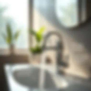Sustainability Aspects of Touchless Faucets Eco-friendly features of touchless faucets highlighted in a diagram