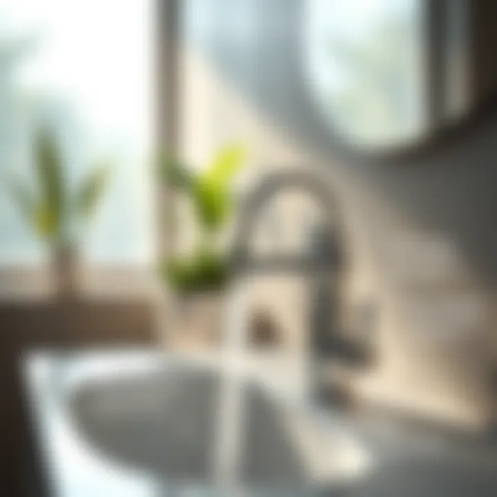 Sustainability Aspects of Touchless Faucets Eco-friendly features of touchless faucets highlighted in a diagram