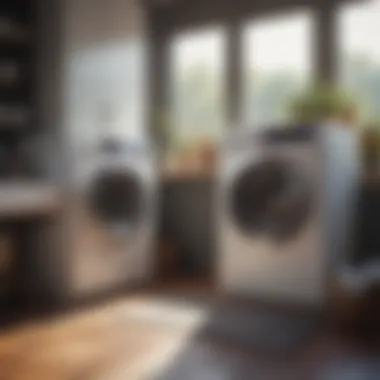 Aromatic laundry experience in a cozy home setting